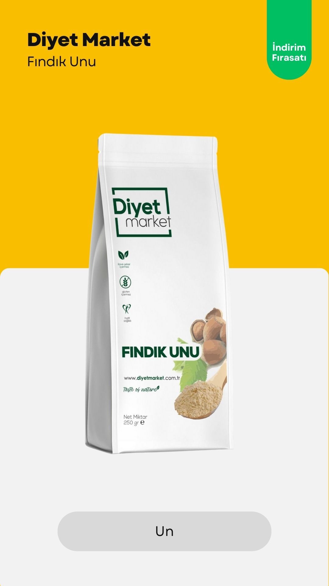 Glutensiz Fındık Unu 250 gr