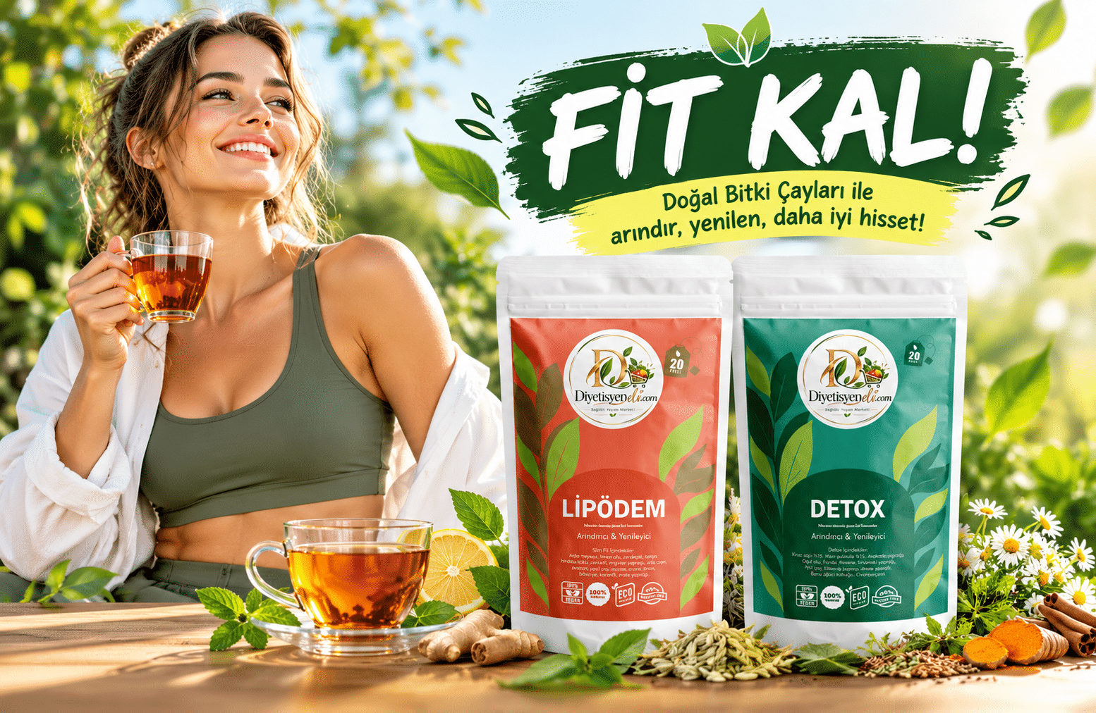 Doğal Bitki Çaylarıyla Fit Kal